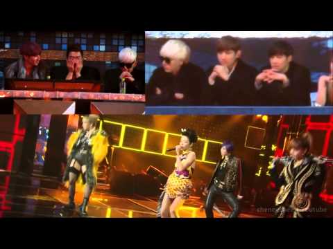 2NE1 TVXQ SUPER JUNIOR I LOVE YOU FANCAM SBS GAYO DAEJUN 2012