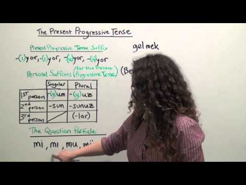 Turkish Grammar: Yes/No affirmative questions in the present progressive tense