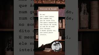 Vinicius de Moraes: Amor que Fica #versos #poemas #poesia #literatura  #arte