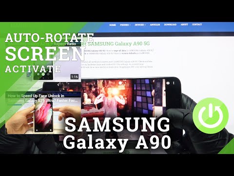 SAMSUNG Galaxy A90 and Auto-Rotation Option - Rotate Screen