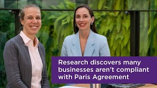 Research discovers many businesses aren't compliant with Paris Agreement