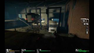 Let's Play Left 4 Dead Part 10 - Mounted Gun Mayhem Feat. Admiral Buttercrust