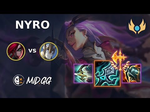 MID.GG: [ Nyro ] Katarina MID vs Galio | EUW CHALLENGER | LOL Season 2025