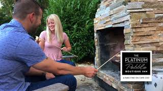 The Platinum Pebble Boutique Inn | Hotel Outdoor Fireplace