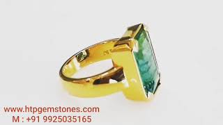 preview picture of video 'Beautiful Natural Zambian Emerald/Panna Ring Exellent Quality Certified  Gemstones in India'