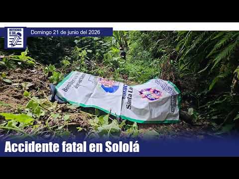 Accidente fatal en Sololá