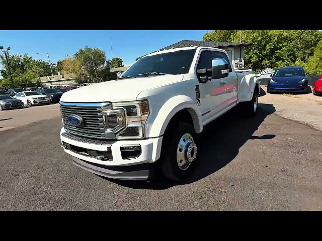 2020 FORD F450 SUPER DUTY CREW CAB PICKUP V8, TURBO DIESEL, 6.7 LITER PLATINUM PICKUP 4D 8 FT