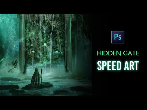 Creating a HIDDEN GATE in Photoshop | Fantasy Speed Art