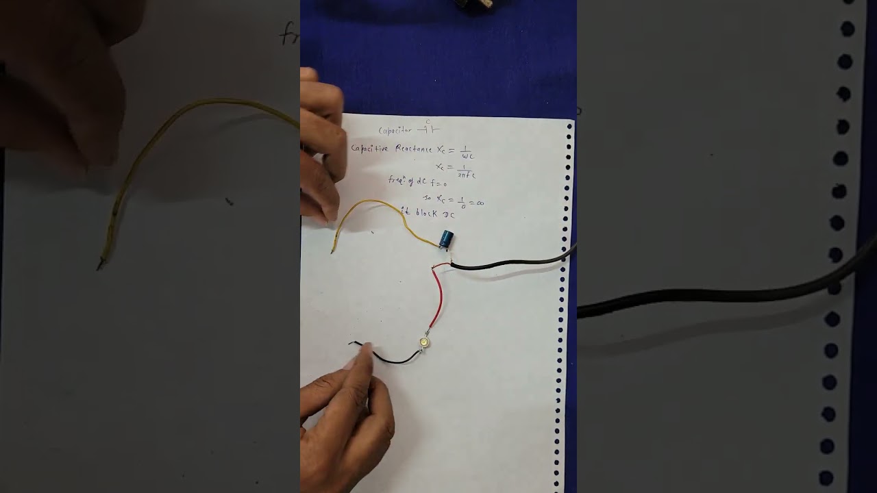 capacitor block DC #capacitor #neetphysics #12thphysics#shorts #sciencefacts#scienceandfun