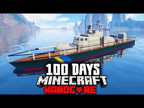 I Survived 100 Days on a BOAT in a Zombie Apocalypse in Hardcore Minecraft