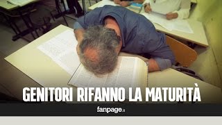 I genitori provano a rifare l'esame di maturità