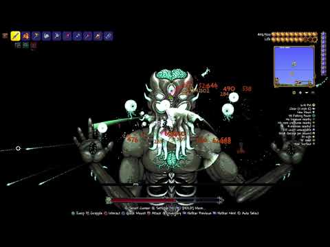 Killing Moonlord in Terraria