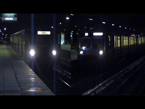 Stadtbahner Steuerviertel (BR 475/875) und "Coladosen" (BR 485) im nächtlichen Einsatz