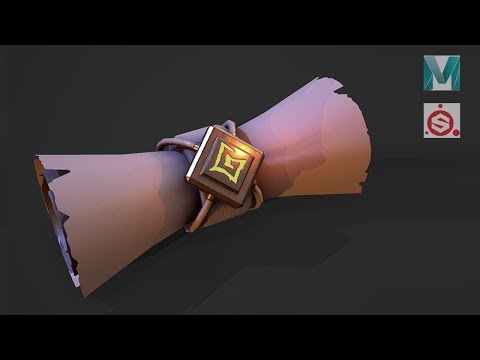 Autodesk Maya 2020, Substance Painter 2020 - Stylized Scroll Map