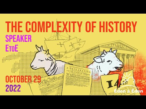 2022 October Zoom EAE. 1. ML : The complexity of history - English version - 29/10/2022