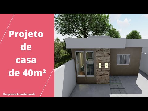 Projeto de casa de 40m²