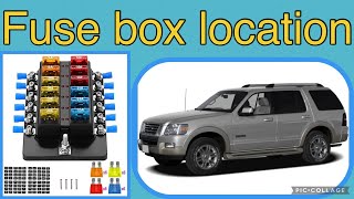 The fuse box location on a 2008 Ford Explorer