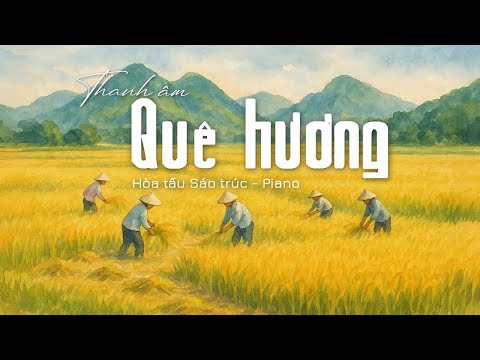 Nghe Là Nhớ Quê Nhà 🌾 Giai Điệu Sáo Trúc Piano Êm Dịu | Nhạc Đồng Quê Việt Nam Hoài Niệm