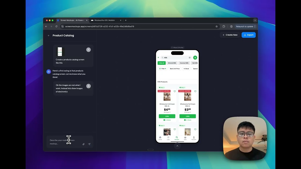 Screen Mockups demo video
