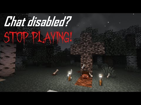 Don't Play if Your Chat Stops Working! Minecraft Creepypasta