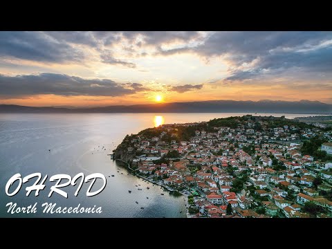 Ohrid From Above - North Macedonia - Drone Footage