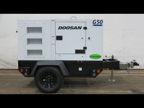 New Doosan G50WD0-3A-T4F 38 kW prime rental grade diesel generator set, Yr 2019 - CSDG # 2560