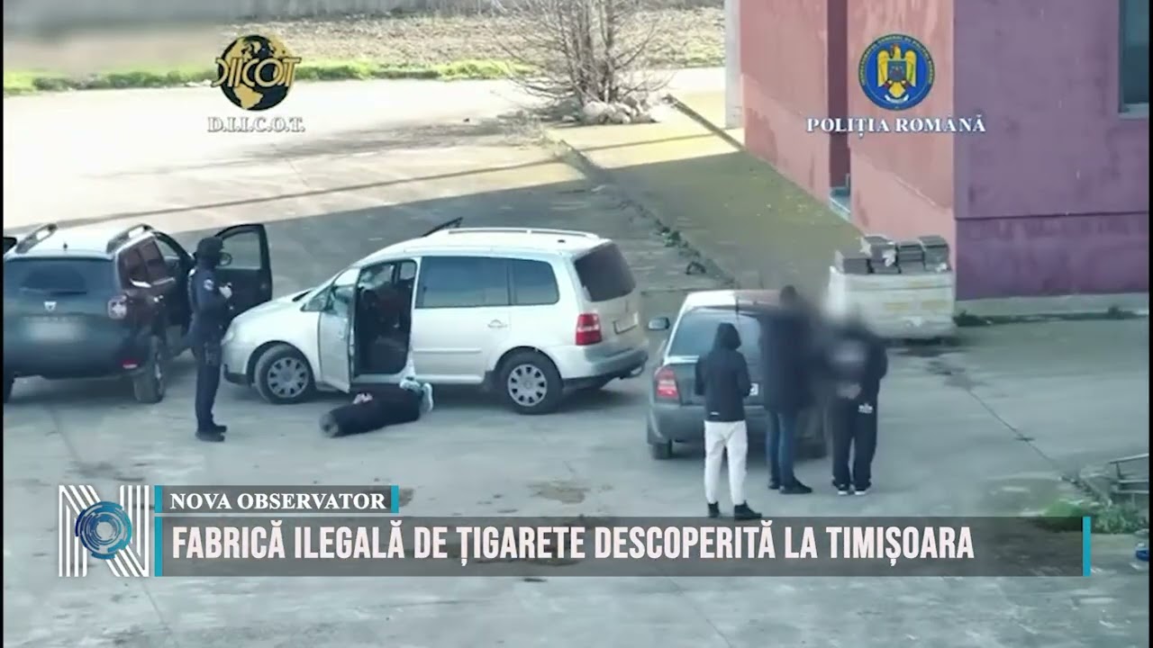 Fabrică ilegală de țigarete descoperită la Timișoara