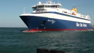 preview picture of video 'BLUE STAR ITHAKI TO RAFINA PORT'