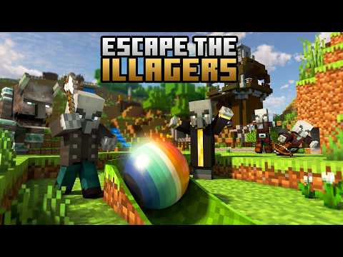 ESCAPE the ILLAGERS - MINECRAFT Marble Run