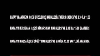 9 EYLÜL ÇARŞAMBA GÜNÜ ELEKTRİK KESİNTİSİ UYGULANACAK