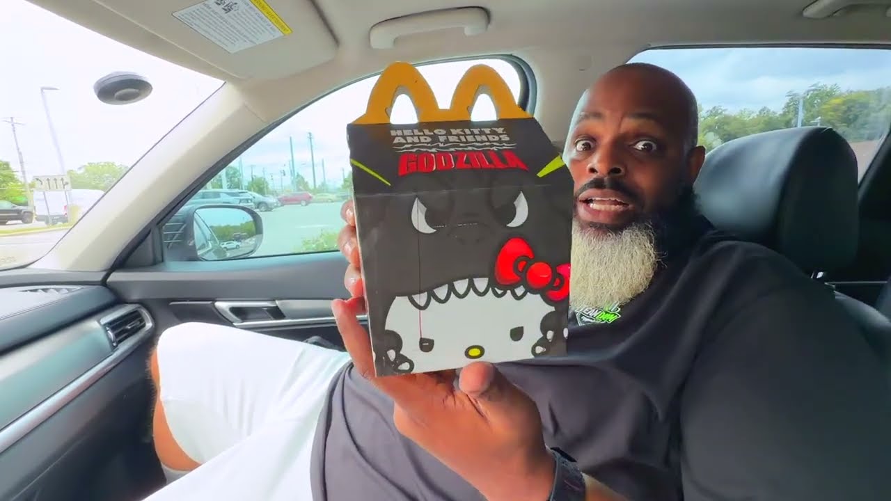 McDonald's Hello Kitty X Godzilla Angry Meal Review