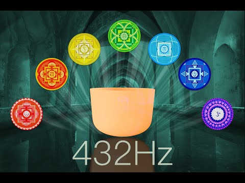 All 7 Chakras Crystal Singing Bowls 30 Min. Deep Opening & Balancing Meditation Music | 432Hz based