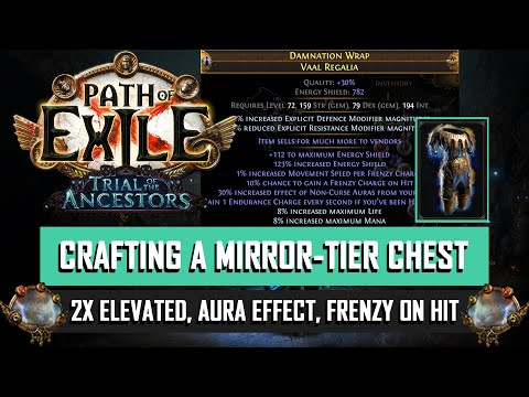 [POE 3.22] Mirror Crafting an Influenced Aura Chest