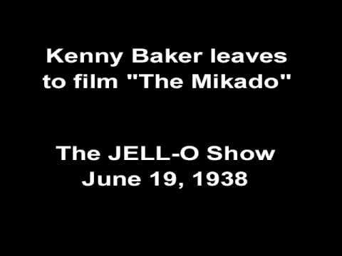 Kenny Baker leaves to film "The Mikado"