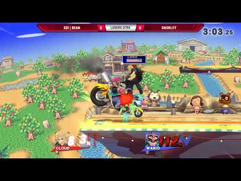 VS Weekly 8/30/18 - Losers Qtrs - SDi | Bean (Cloud) vs Snorley (Wario) - Smash 4