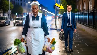 O BILIONÁRIO SEGUIU SUA ANTIGA EMPREGADA APÓS O TRABALHO, O QUE ELE DESCOBRIU O DEIXOU SEM PALAVRAS