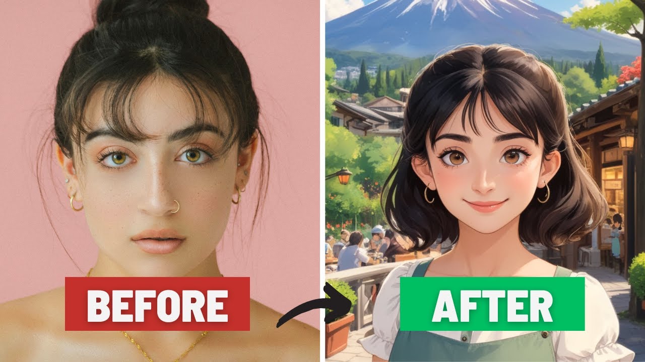 Selfie to Anime Portrait in 30 Seconds with AI | Tutorial