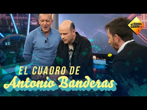 Jandro hace magia con un retrato de Antonio Banderas [El Hormiguero]
