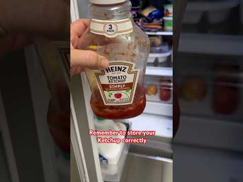 How to store Ketchup correctly. #food #storage #comedy #funny #how #heinz #reels #kitchen