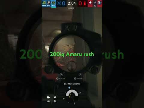 200iq Amaru rush #rainbowsixsiege #gaming