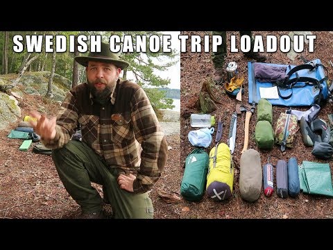 Swedish Canoe Trip Loadout