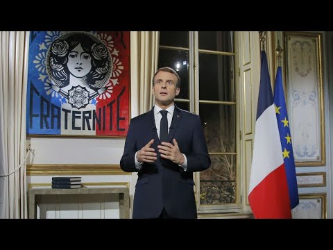 REPLAY - Emmanuel Macron sends wishes of "truth, dignity, and hope"