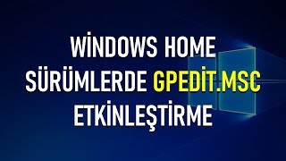 windows home surumlerde gpedit msc nasil etkinlestirilir windows 10 home gpedit msc - instagram cokme sorunu 18 haziran 2019 samye luchshie video