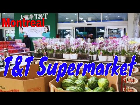 [4K] O melhor paraíso gastronômico asiático de Montreal: Supermercado T&T 大统华超市 #montreal #food