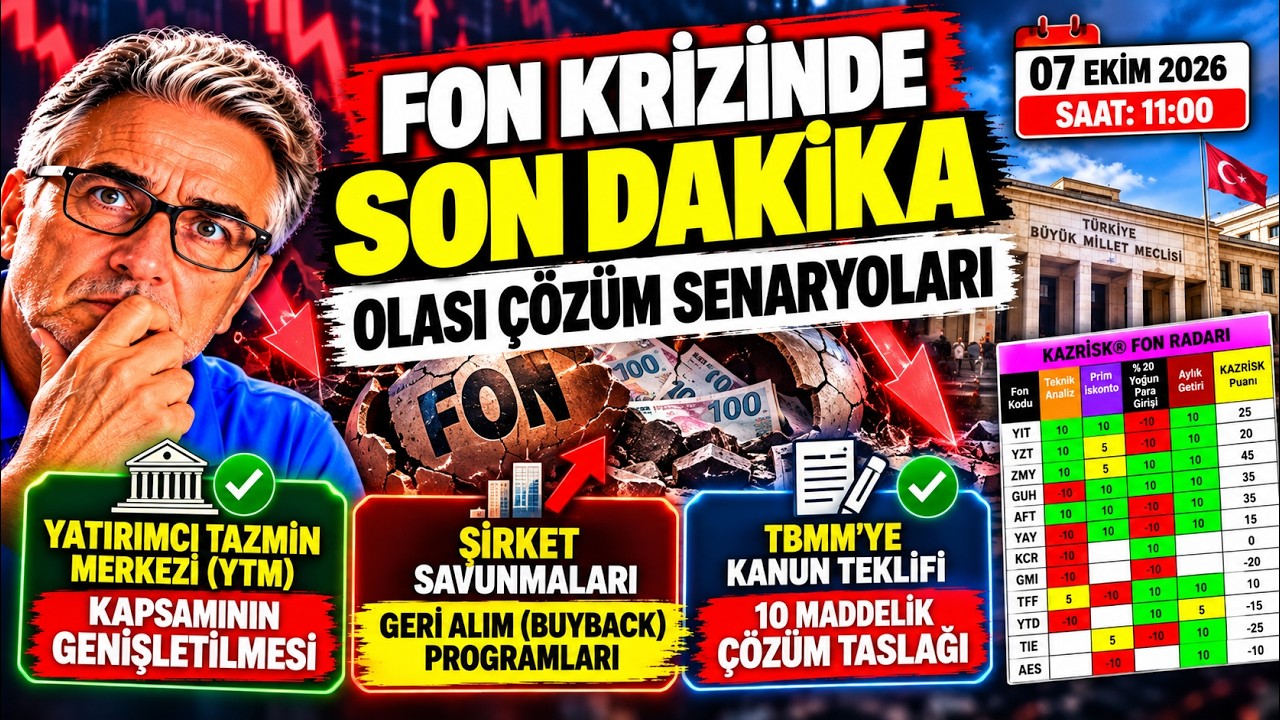FON KRİZİNDE SON DAKİKA! 3 OLASI ÇÖZÜM: YTM, GERİ ALIM, 10 MADDELİK KANUN