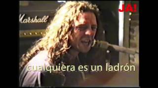 HERMETICA Iorio cantando CAMBALACHE 1991 ensayo Lomas del Mirador subtitulado VIDEO JOAQUIN AMAT 1