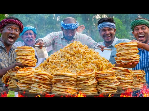 KOTHU PAROTTA | Shredded Parotta Recipe Cooking In Village | Street Food Recipe | Paratha Recipe