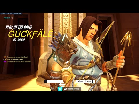 Gale showing his Hanzo skill - POTG! [ Overwatch Season 34 Top 500 ]
