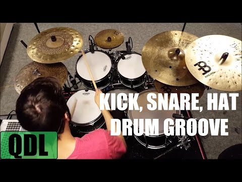 Kick, Snare, Hat Groove - QUICK DRUM LESSON