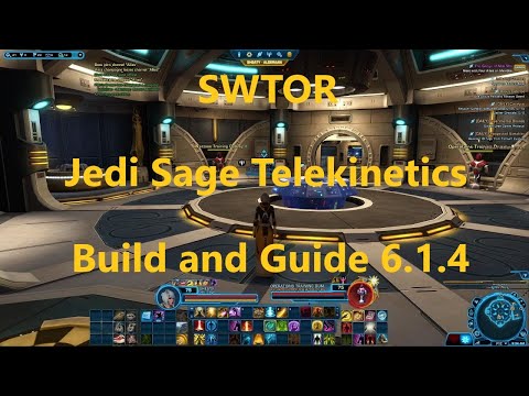 SWTOR  - Jedi Sage Telekinetics Dps Build and Guide PVE 6.1.4